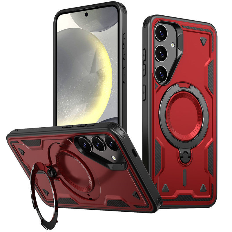 Reiko 360¡ã Rotating Magnetic Versatile Stand Red Compatible with SAMSUNG A26 , PC73-SAMA26RD